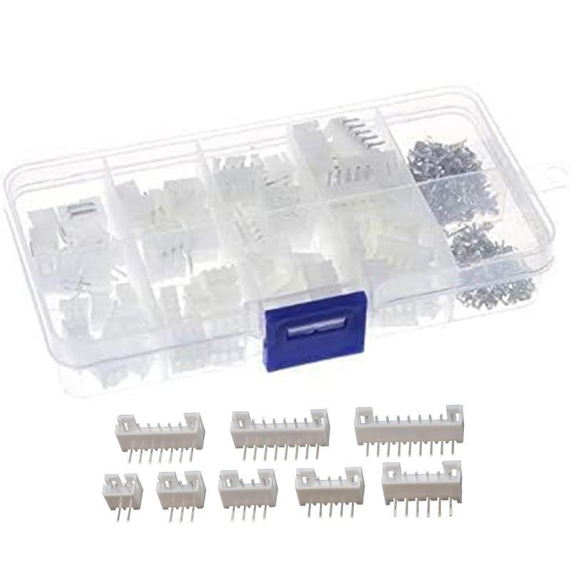 VOGOOPOI 40 Sets 2P 3P 4P 5P Right Angle 2.54mm Pitch Terminal Housing Pin Header JST Plug Connector Adaptor - Image 5